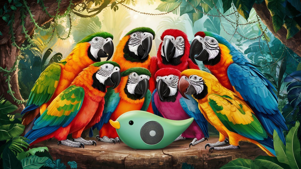 Попугаи предпочли живые созвоны заранее записанным видео